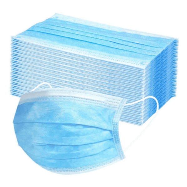 Disposable Face Masks 3-Ply (50 Pack) | THink MBC Cosmetic Tattoo Supplies