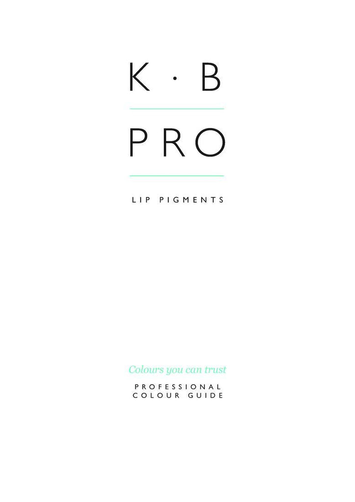 KB Professional Lip Colour Guide | THink MBC Cosmetic Tattoo Supplies