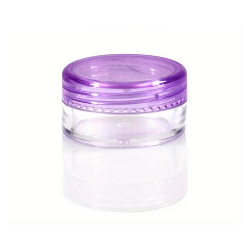 Purple lid sample jars pack of 20 | THink MBC Cosmetic Tattoo Supplies