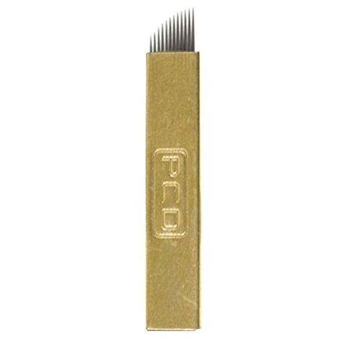 Medium 12 pin Gold Microblade | THink MBC Cosmetic Tattoo Supplies