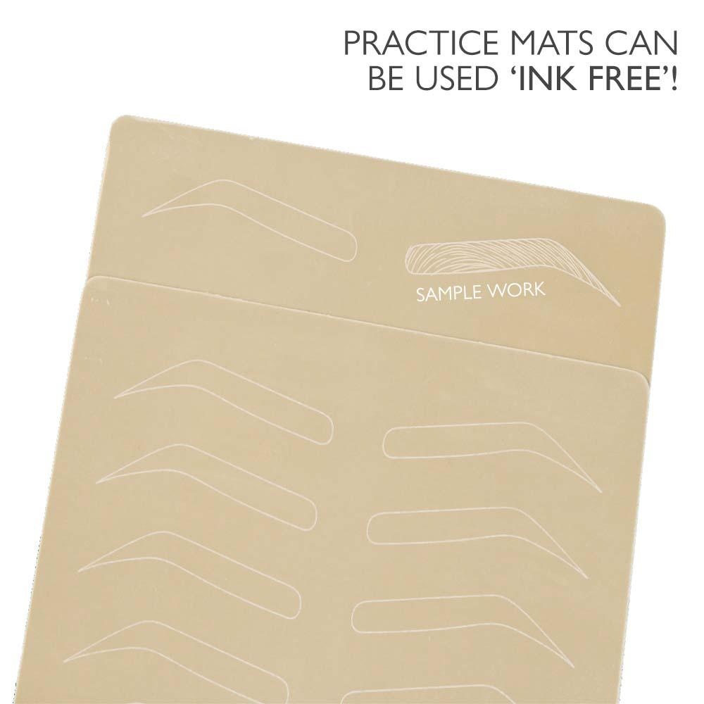 Inkless Brows Practice Mat Set (5pcs) | THink MBC Cosmetic Tattoo Supplies
