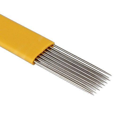 Double Row Yellow Shading Blade (9-15 Pin) | THink MBC Cosmetic Tattoo Supplies