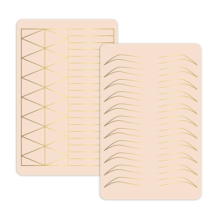 Gold Double Sided Brow Technique Practice Mat – THink MBC Cosmetic ...